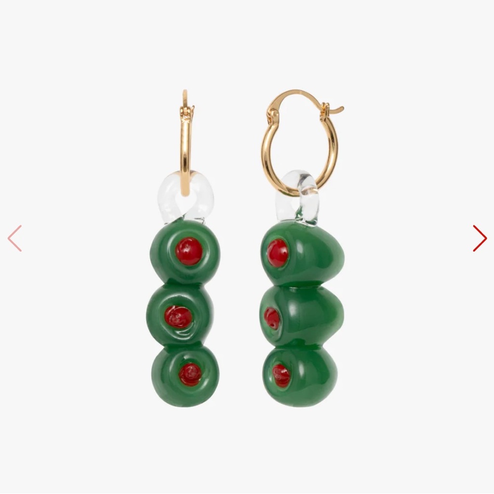 Lisa Says Gah Martini Olives Hoops